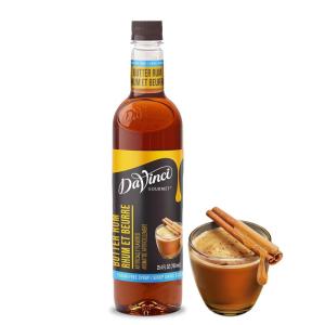 imageDaVinci Gourmet SugarFree French Vanilla Syrup 254 Fl Oz Pack of 4Butter Rum