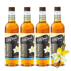 imageDaVinci Gourmet SugarFree French Vanilla Syrup 254 Fl Oz Pack of 4MADAGASCAR VANILLA SUGAR FREE