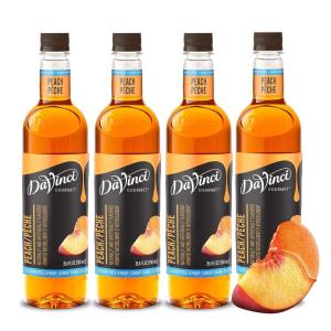 imageDaVinci Gourmet SugarFree French Vanilla Syrup 254 Fl Oz Pack of 4PEACH SUGAR FREE