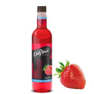 imageDaVinci Gourmet SugarFree French Vanilla Syrup 254 Fl Oz Pack of 4Strawberry