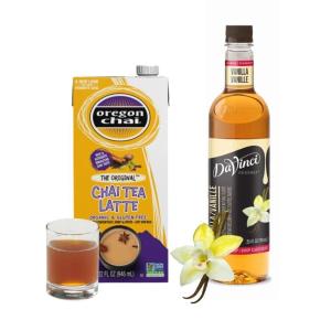imageOregon Chai Original Chai Concentrate 32 Fl Oz Pack of 1 ampamp DaVinci Gourmet Classic Vanilla Syrup 254 Fl Oz Pack of 1 Vanilla Chai Tea Bundle PackVanilla Chai Tea Bundle Pack