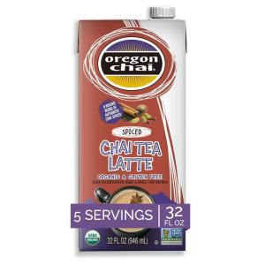 imageOregon Chai Original Chai Concentrate 32 Fl Oz Pack of 1 ampamp DaVinci Gourmet Classic Vanilla Syrup 254 Fl Oz Pack of 1 Vanilla Chai Tea Bundle PackSPICED