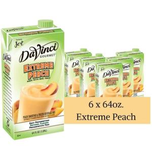 imageDaVinci Gourmet Mango Mania Smoothie 64 Fluid Ounce Pack of 6Extreme Peach